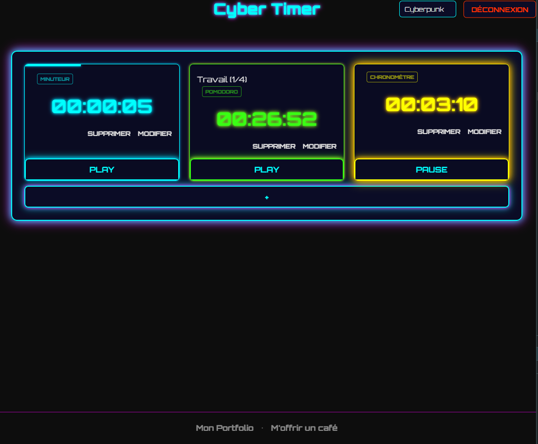 Image de l'application cyber timer
